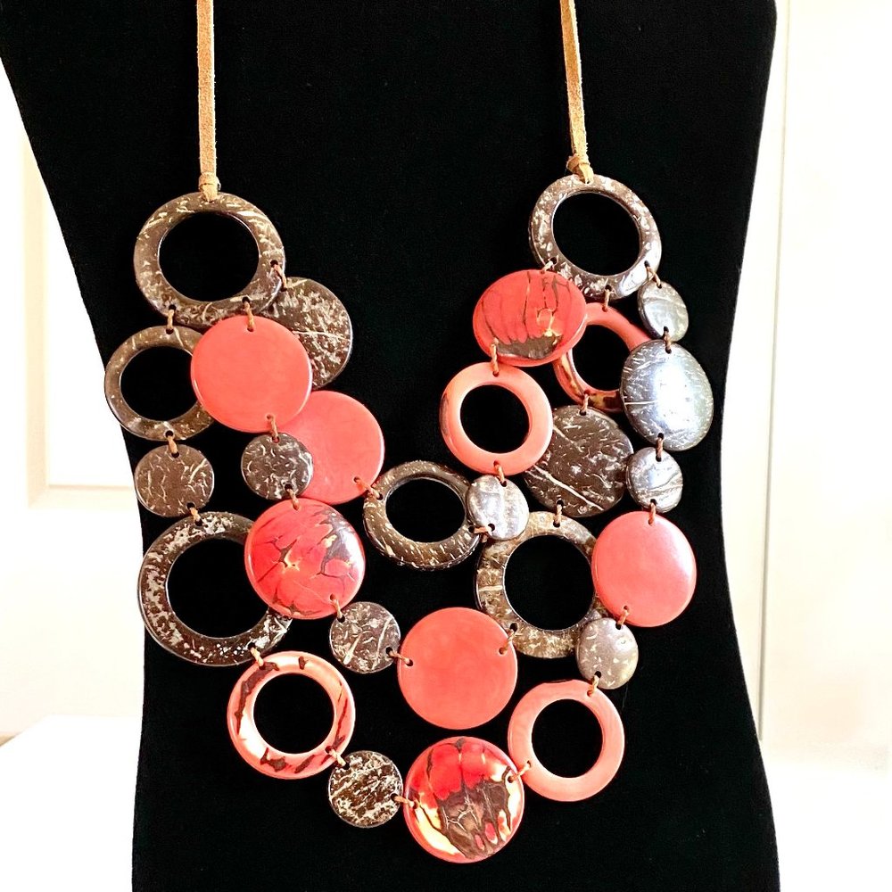 TAGUA Nut Statement Handmade Necklace